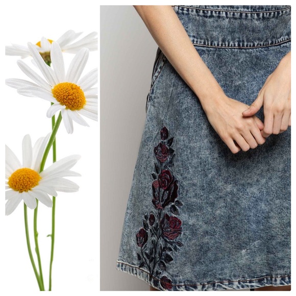 Vintage 80's Stone Washed Coverall Denim Dress - Picture 5 of 9